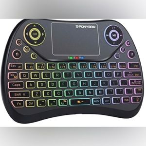 Backlit Mini Wireless Keyboard with Touchpad Mouse Combo